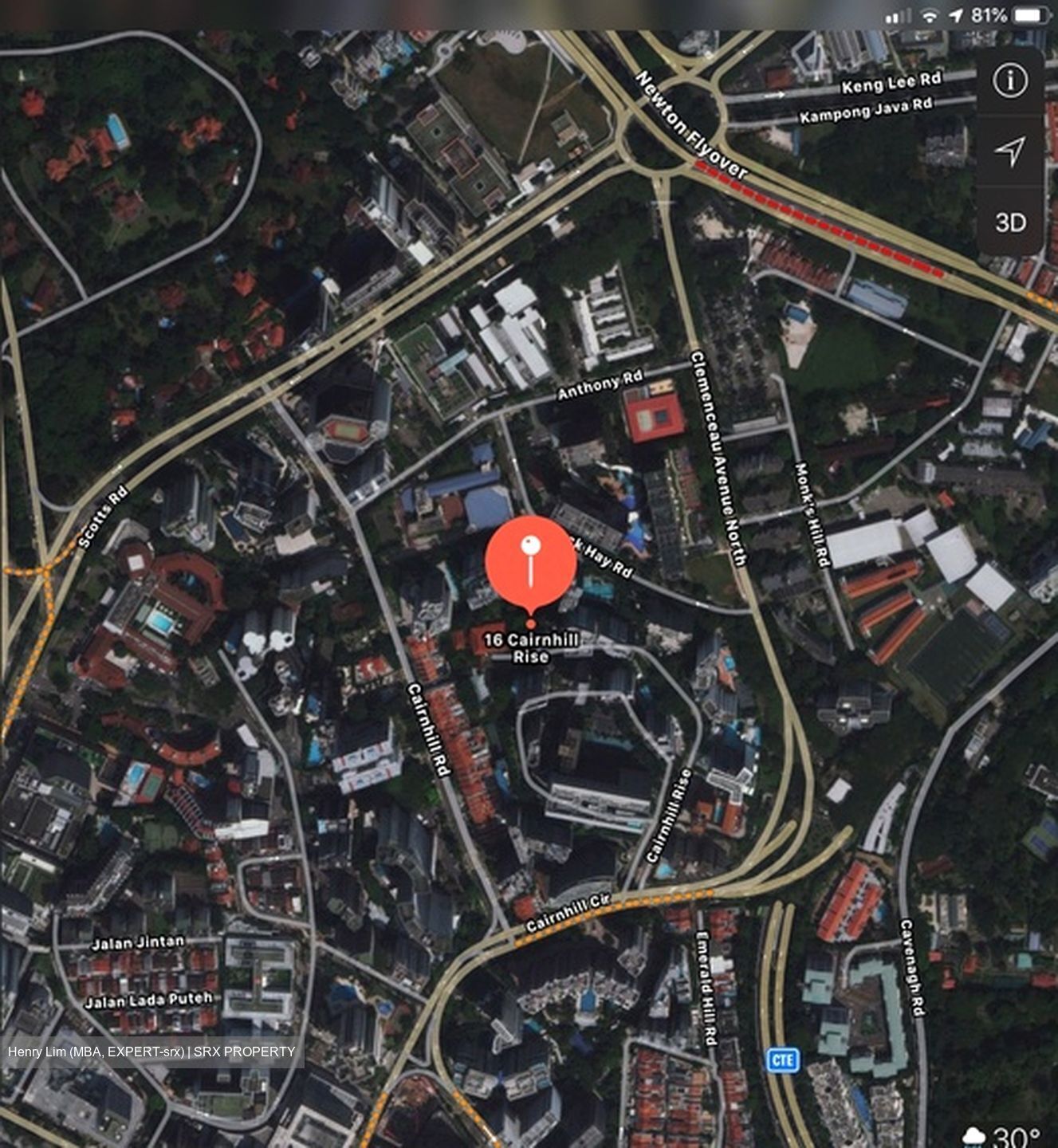 Cairnhill 16 (D9), Apartment For Sale 84851951 Drone Aerial View